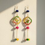 Multicolor Square Thread Wall Hanging